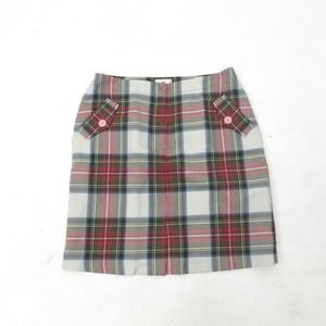 Scottish House Scotland Plaid Wool Blend Skirt Size L